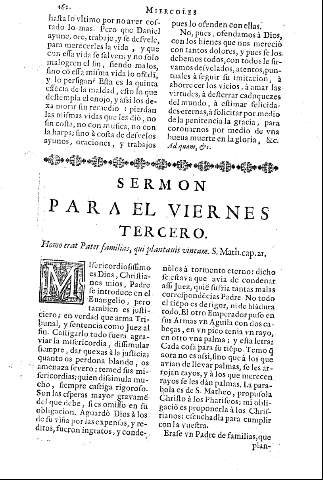 Sermon para el viernes tercero-