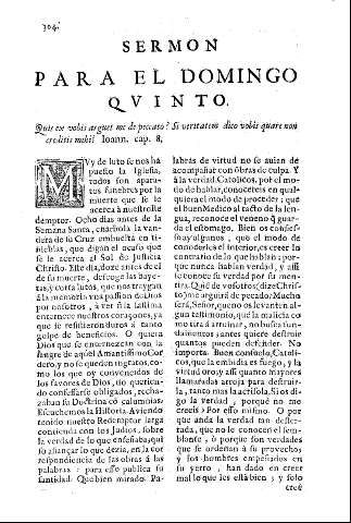 Sermon para el domingo quinto.