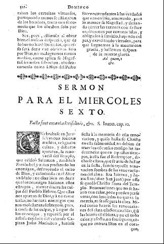 Sermon para el miercoles sexto.