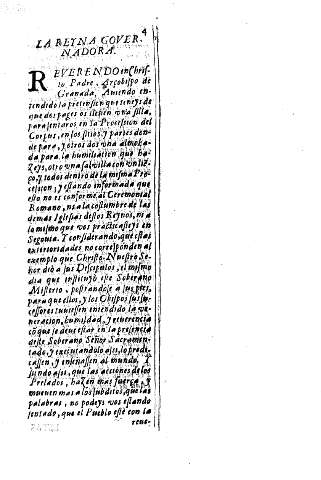La reyna governadora.