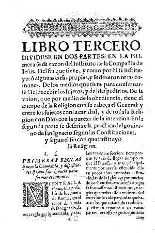 LIBRO TERCERO DIVIDESE EN DOS PARTES ...