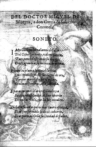 Del doctor Miguel de Silueyra, a Don Garcia de Salzedo Coronel.