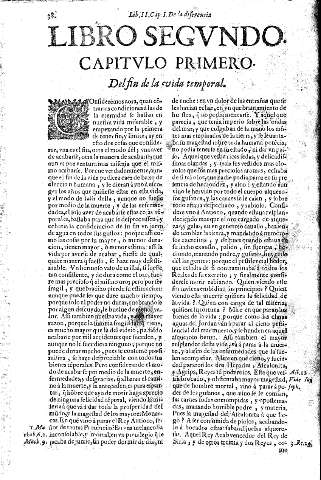 Libro Segvndo. Capitvlo Primero. Del fin de la vida temporal.