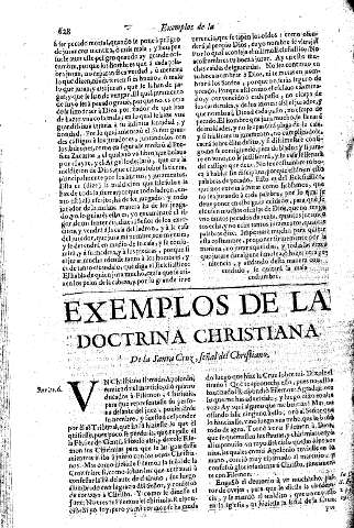 Exemplos de la Doctrina Christiana