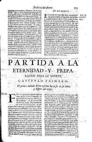 Partida a la Eternidad y preparacion para la muerte