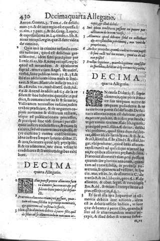 Decima quarta allegatio