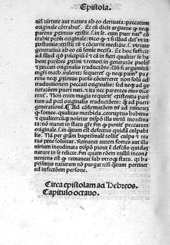 Circa espistolam ad Hebreos