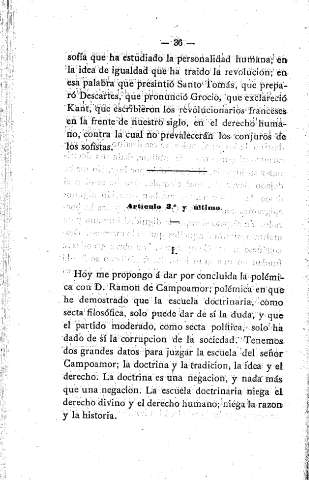 Artículo 3º y último