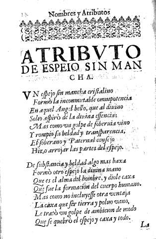 Atribvto de espeio sin mancha