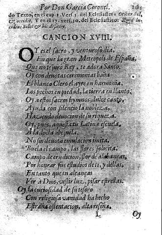 Cancion XVIII.