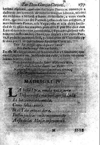 Madrigal IV.