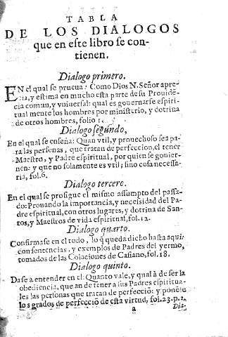 Tabla de los contenidos que en este libro se contienen