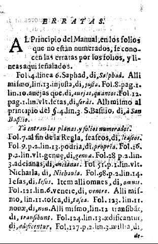 Erratas