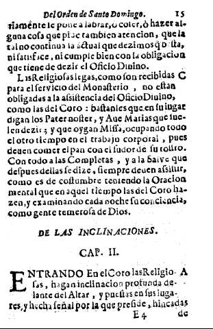 De las Inclinaciones Cap. II