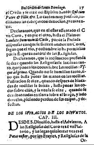 De los svfragios de los difuntos. Cap. III.
