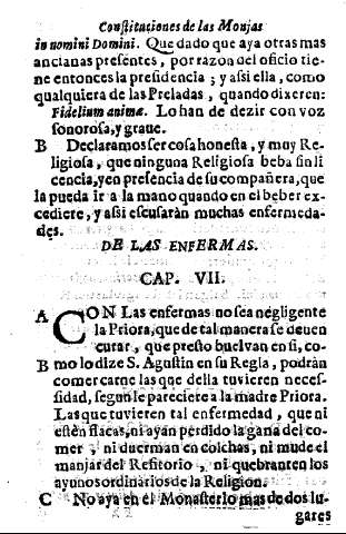 De las enfermeras. Cap. VII.