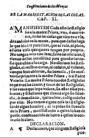 De la manifestacion de las cosas. Cap. XI.
