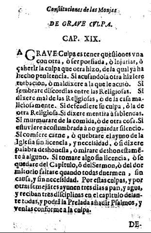 De la grave cvlpa. Cap. XIX.