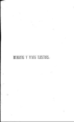 Muertos y vivos ilustres