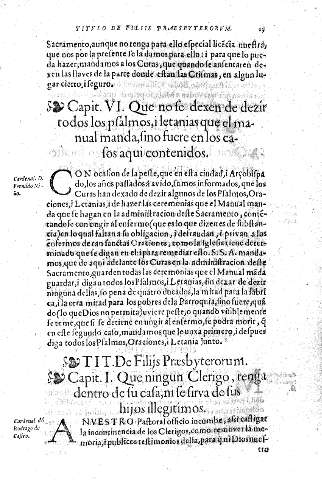 Tit. De Filis Praebyterorum 