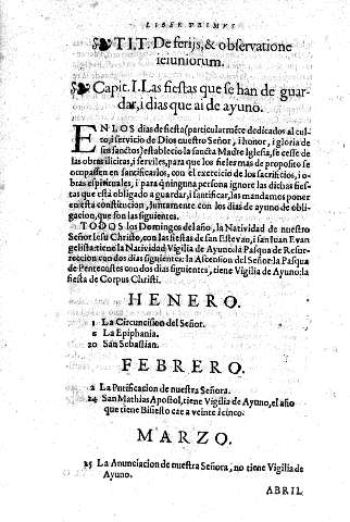 Ti. De Feris, & observatione ieiuniorum