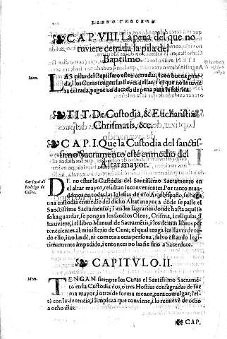 Tit. De Custodia, & Eucaristia Chrismatis