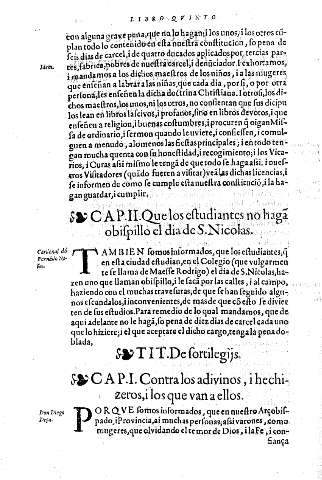 Tit. De fortilegis