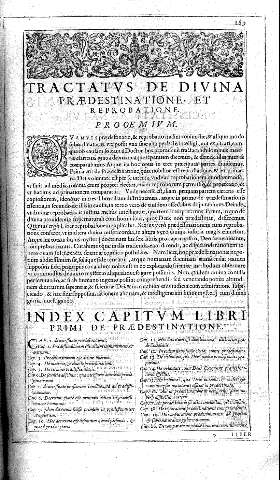 TRACTATUS DE DIVINA PRAEDESTINATIONE ET REPROBATIONE.