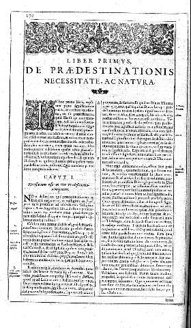 LIBER PRIMUS, DE PRAEDESTINATIONIS NECESSITATE, AC NATURA.