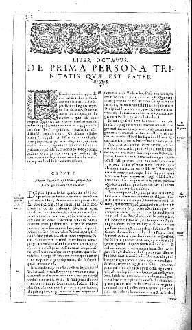LIBER OCTATUUS DE PRIMA PERSONA TRINITATIS QUAE EST PATER.