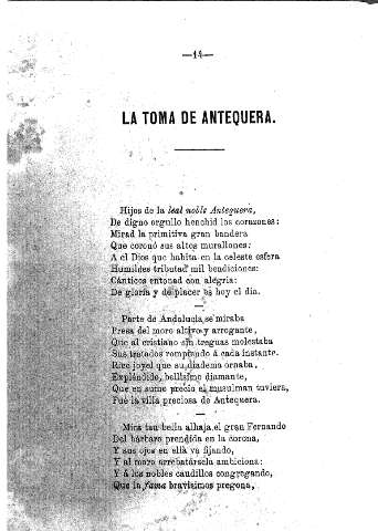 La toma de Antequera