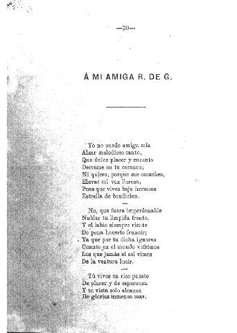 Á mi amiga R. de G.