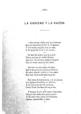 La vanidad y la razón
