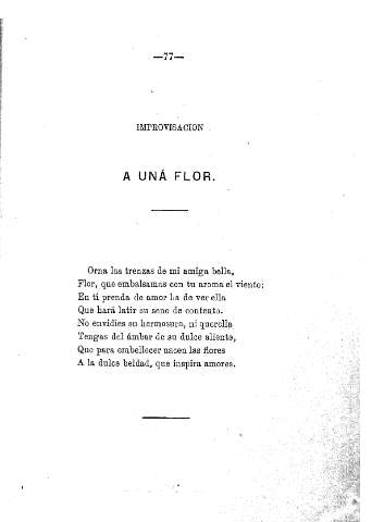 Improvisación Á una flor