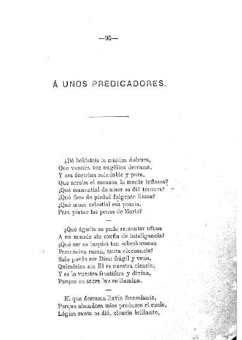 Á unos predicadores