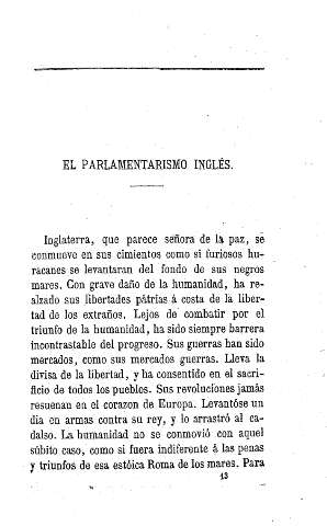 El parlamentarismo inglés