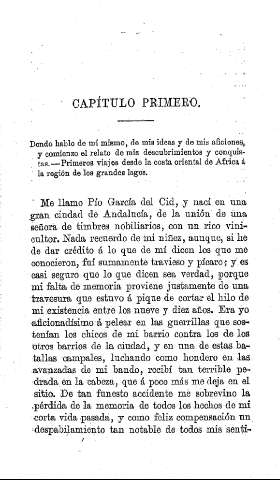 Capítulo Primero