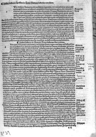 [Justini historici clarissimi in Trogi Pompei historias exordium ] ii