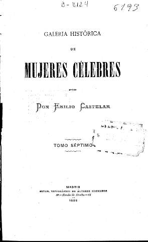 Galería histórica de mujeres célebres. Tomo Séptimo