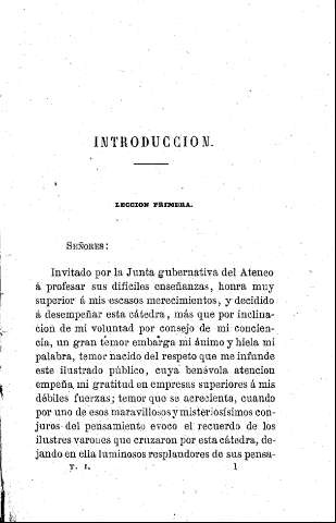 Introducción. - Lección Primera