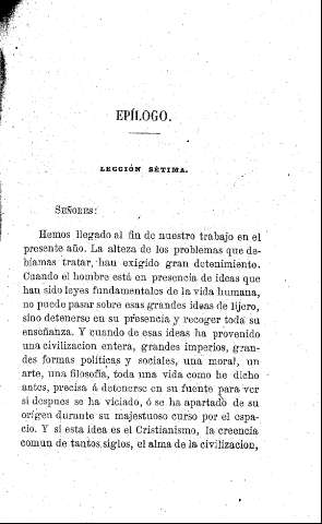 Epílogo. - Lección sétima