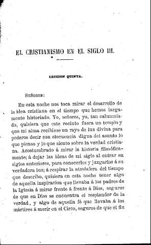 El Cristanismo en el siglo III. - Lección quinta