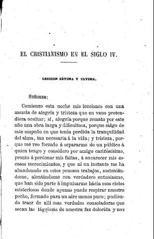 El Cristianismo en el siglo IV. - Lección sétima y última