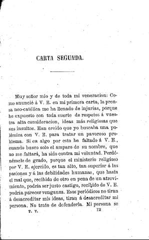 Carta segunda