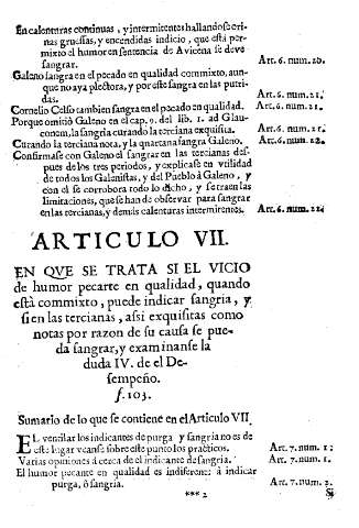 Articulo VII. Sumario de lo que se contiene en el Articulo VII.