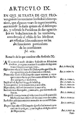 Articulo IX. Sumario de lo que contiene este Articulo IX.