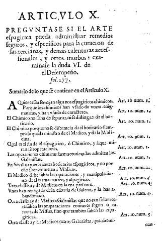Articulo X. Sumario de lo que se contiene en el Articulo X.