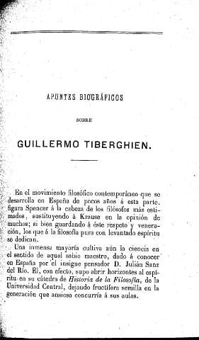 Apuntes biográficos sobre Guillermo Tiberghien