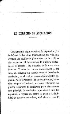 El derecho de asociación