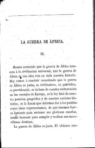La guerra de África. III